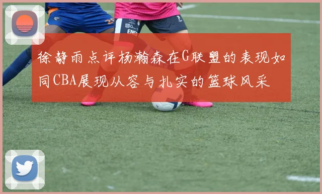徐静雨点评杨瀚森在G联盟的表现如同CBA展现从容与扎实的篮球风采